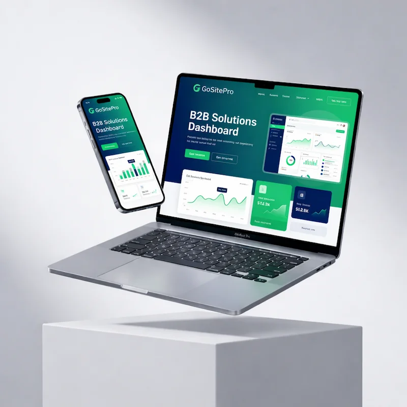 GoSitePro - Site Web sur Laptop et Mobile